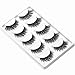 CerroQreen Eyelashes 10 Pairs Pack of 2 , 3D mink lashes Hand-Made Dramatic Thick Crisscross Deluxe False Lashes Nature Fluffy Long Soft Reusable (Black 1 piece)
