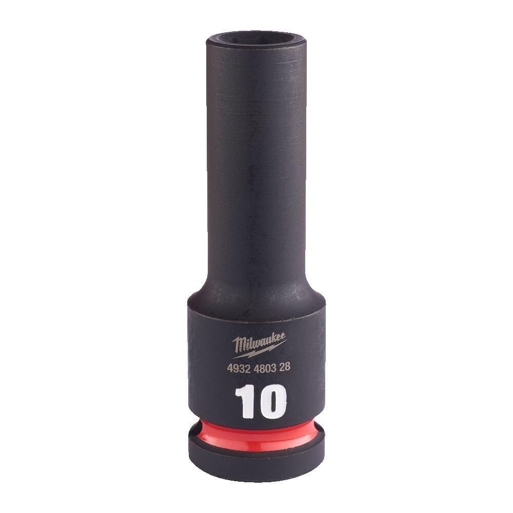 Milwaukee Shockwave Socket 1/2 Hex Long 10mm-4932480328