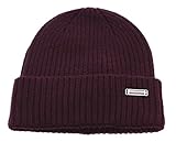 Tommy Hilfiger TH Lux Cashmere Beanie Deep Burgundy