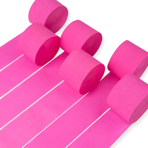 PartyWoo Crepe Paper Streamers 6 Rolls image