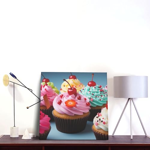 Toile cupcake pour chambre à coucher et salon style salon de thé