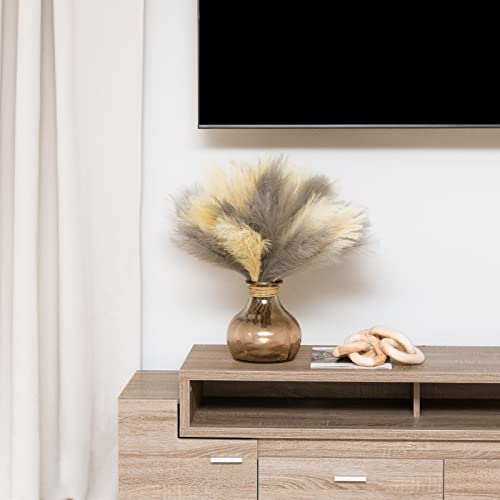 Cqure 7 Pcs 18" Faux Pampas Grass Decor Tall,Artificial Pampas Grass For Boho Vase Kitchen Room Decor Wedding Party Supplies(Beige) #TOP5