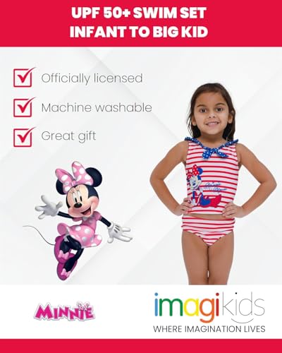 Image of Disney Minnie Mouse Racerback Tankini Top and Bikini Bottom Swim Set Infant to Big Kid