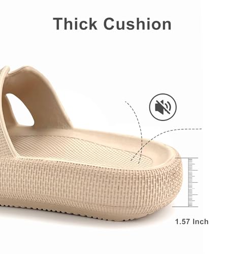 Image of Haifago Cloud Slippers for Womens Soft Foam Recovery Slides, Pillow Cushion Sandals for Women, House Bathroom Dorm Shower Essentials