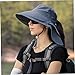 AEIOFU Ladies Sun Hat with Neck Flap Wide Brim Bucket Hat UV Protection UPF 50+ Beach Hat with Chin Strap and Ponytail Hole for Women Summer Hat Sun Hats Ladies Hiking Hat