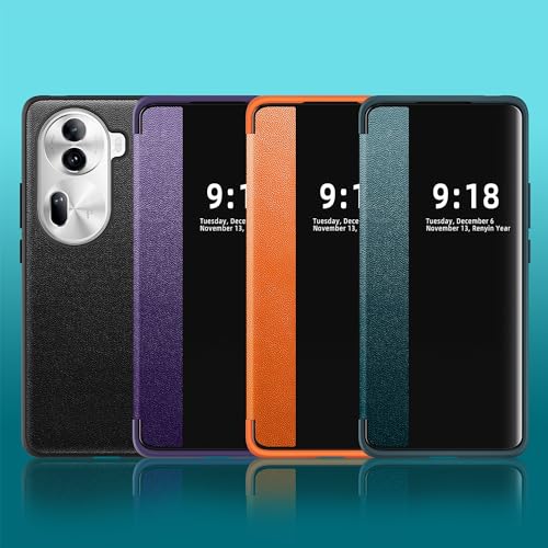 Étui à rabat compatible avec Oppo Reno11 coque antichoc violette - 3