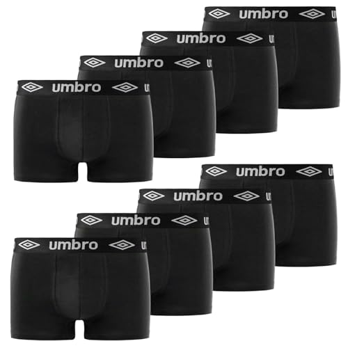 Umbro Bokserki męskie (8 sztuk), Czarny, M