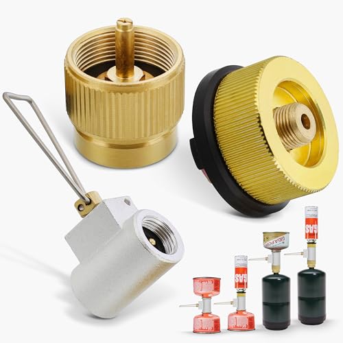 Encuentra reviews de Cartucho gas butano Top cinco. 35 Higher Altitude Puntas de adaptador de propano y butano, juego de 3 cartuchos de gas para estufa de camping