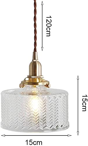 Éclairage de plafond lustre en verre suspension E27 pour cuisine - 6