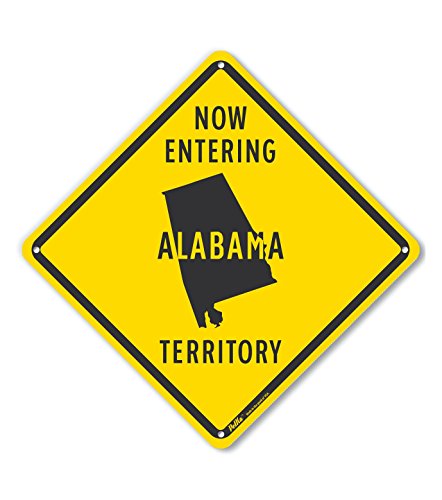 Signalisation Alabama Territory 25,4 cm en Aluminium : Améliorez Votre Déco Thématique USA