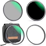 K&F CONCEPT 55mm Kit d'objectif magnétique - UV CPL ND1000 Système d'échange rapide de la poche de filtre de caméra optique pour adaptateur magnétique (Nano-X Series)