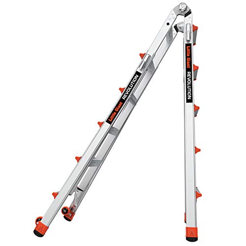 Little Giant Ladders, Revolution, M22, 6-18 Foot, Multi-Position Ladder, Aluminum, Type 1A, 300, 300 lbs Weight Rating, (12022)