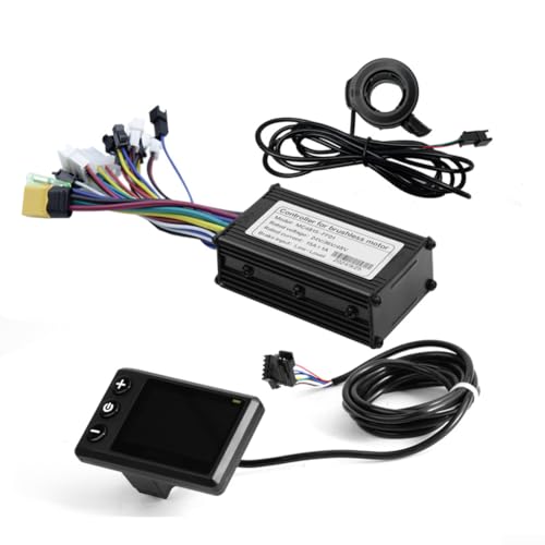 E-Bike Controller Kit 24V/36V/48V 250W Brushless mit Display und Drossel, Umbauset für E-Bikes
