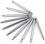 10er-Packung 10 Edelstahl Federstege Ø1,8mm Stege Federstifte Uhrenstifte Watch Spring Bar 24 mm
