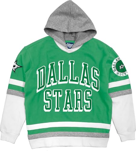 Blue 84 Standard NHL Officially Licensed Hockey Hooded Sweatshirt Twill Embroidery Team Color