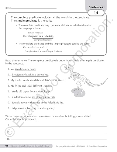 Evan-Moor Language Fundamentals, Grade 6, Teacher Reproducibles - Thumbnail 5