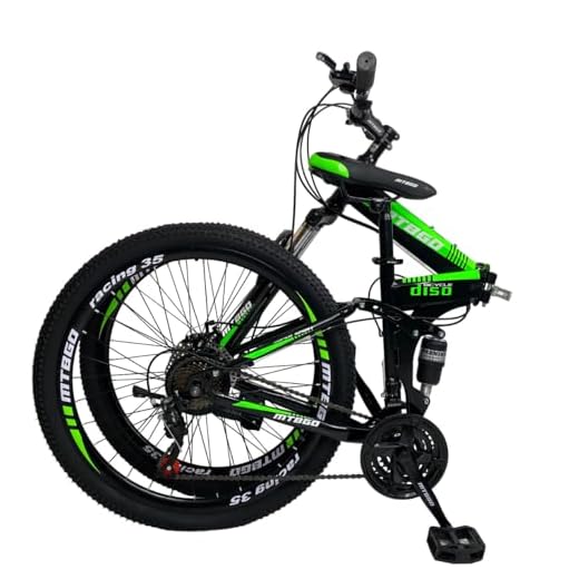 bicicleta mountain bike dobravel aro 26 suspensão duple freio a disco 21 marchas