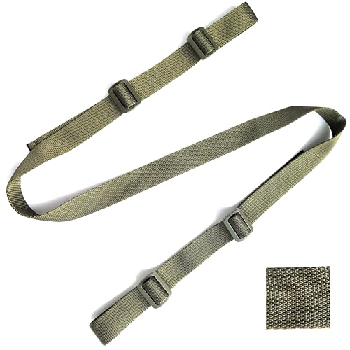 ZJQY Two Point Sling 1.25 inch Width Sling Strap for Hunting Outdoor (Green)