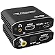 Tendak HDMI Audio Extractor, 4K HDMI Audio Splitter Konverter zu Optical Spdif Toslink Coaxial 3,5mm Stereo Aux Adapter für HDTV PS4 PS5 Blu-ray DVD