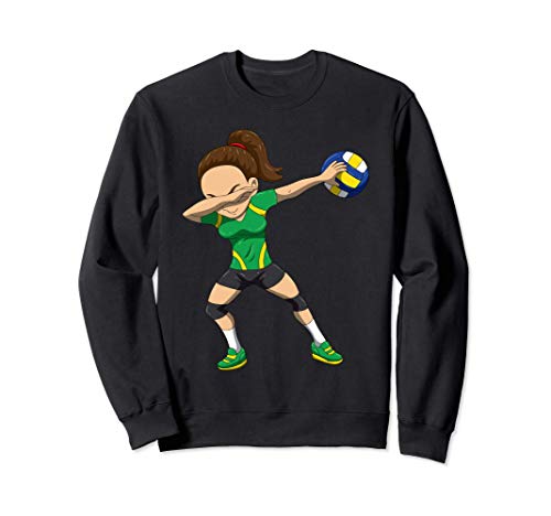 Jugador De Voleibol Regalo Dabbing Chica De Voleibol Sudadera