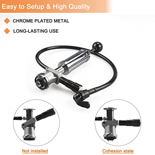 Homebrewing Beer Keg Party Pump - PERA Brand D Type 4 inch Draft Beer Party Pump with Picnic Tap by PERA - Image 3