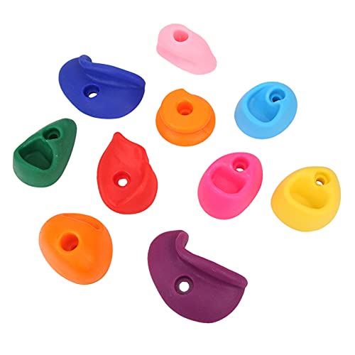 GEERYZHE Presas para Escalada en Roca, 10 Piezas Presas para Escalada en Roca, Multicolores, Presas Grandes para Escalada en Roca, Presas para Escalada en Pared de Roca Al Aire Libre,