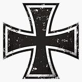 LAD Studio German Iron Cross Window Bumper Sticker Decal 5''