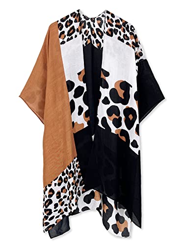 Image of Spicy Sandia Kimonos for Women Floral Beach Cover Up Loose Swimsuit Bathing Suit Coverup Cardigan for Summer Swimwear