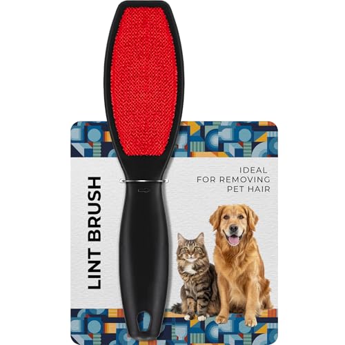DecorRack Fusselbürste Zweiseitig (1 Stück) - Wiederverwendbarer Fusselentferner & Tierhaarentferner für Kleidung Möbel & Textilien - Kleiderbürste gegen Katzenhaare & Hundehaare