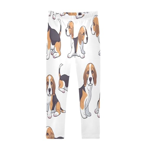 Toddler Girls Leggings Printed Yoga Pants Leggings Beagle Dogs for Kids