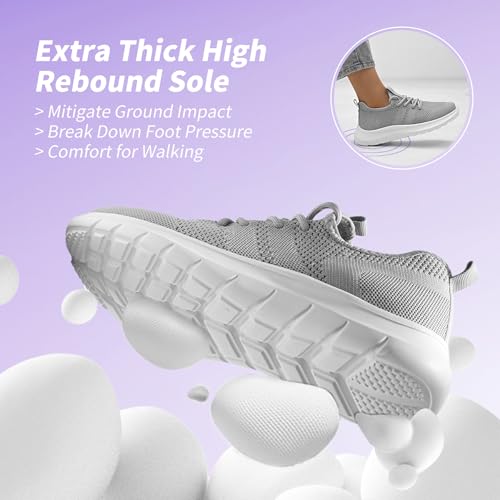 Women's Slip On Walking Shoes Non Slip Running Tennis Shoes Lightweight Breathable Athletic Gym Workout Cross Training Sneakers3