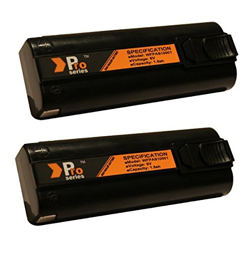 2 x Replacement Batteries 6V 1.5ah (Pro Series) for Paslode Nailers