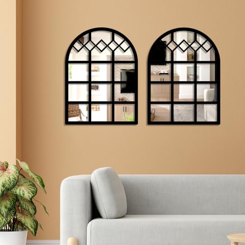 Image of Sehaz Artworks Home Decoration Items for Living Room | Jharokha Wall Decor Item for Living Room | Wall Hanging Decoration | Wall Decor Items for Bedroom | Decorative Mirror for Wall Decorations