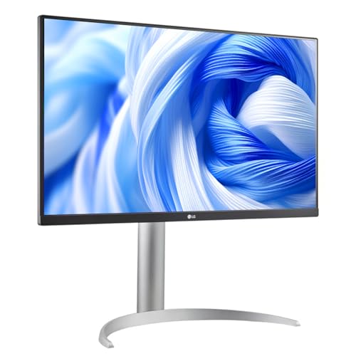 Image of LG 27 inch Ultrafine 4K UHD (3840 x 2160) Monitor, 60Hz, VESA DisplayHDR 400, 5ms, Dynamic Action Sync, Flicker Safe, HDMI & DisplayPort, VESA Mount, Tilt /Height /Pivot Adjustable, White