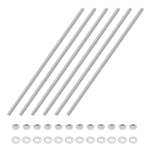 uxcell 6 S˂bh M4 x 160mm XeXX`[ Ep˂bh ibgƃtbgbV[t NvAnK[AU{gp̊SX^bhbho[