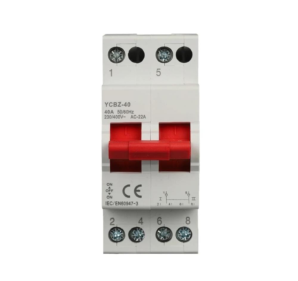 Utensili elettrici 2P/3P 40A/63A 50/60Hz, Interruttore-sezionatore-sezionatore, Interruttore Automatico Di Sicurezza Residenziale, Design Mini(1P YCBZ,40a)