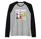 Perú Crew Family Vacation Tour Viaje Coincidencia Camiseta Manga Raglan