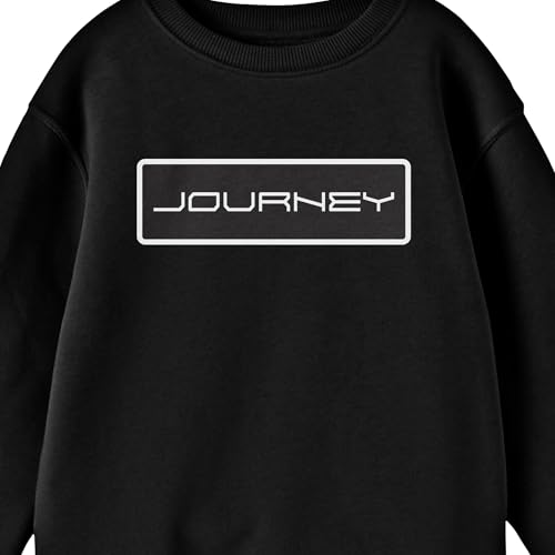 Bioworld Journey Logo Crew Neck Long Sleeve Youth Black Sweatshirt2
