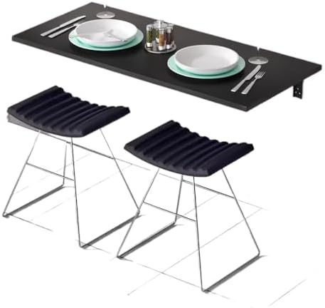 Mesa Dobravel de cozinha suspensa de Parede 120cm x 50cm Suporta ...