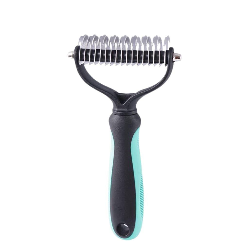 Escova Pet Rake Removedora de Pelos | Dupla Face | Azul
