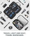 Marscamd Toiletry Bag with Travel Cube, Mens Water-Resistant Hygiene Bag, Versatile Organizer for Shaving Accessories, Bathroom and Shower Essentials, Black