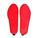 Bospyaf Semelles chauffantes USB chauffantes électriques intelligentes pour l'hiver Rouge Pointure 41