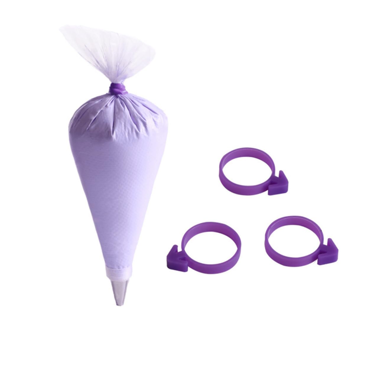 BESTonZON 12 Anelli Di Chiusura In Gomma Per Sac à Poche | Ferma Bocchetta Per Decorazione Torte | Icing E Fondant | 3.2 Cm - 5