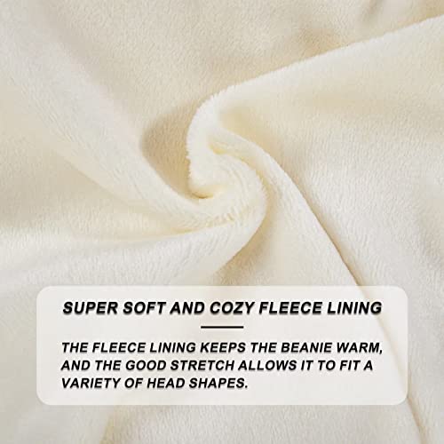 Msdc Beanies Women 3 Pack, Winter Hats For Women Men Fleece Lined Knit Warm Thermal For Cold Weather, Beanie For Women Fashionable Skull Cap(Black+Gray+Dark Orange) #TOP2