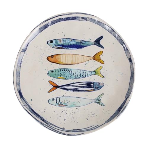 La Mediterránea Assiette plate 26cm Peixe 6 pièces