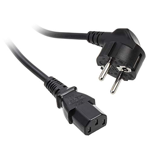 Kolink SchuKo Câble d'alimentation vers connecteur IEC C13 - Cable Alimentation 1,2m SchuKo (CEE7/7) - pour Alimentation PC, TV - Câble Dalimentation Sûr Et Bonne Qualite - Cable EU - Noir Cover