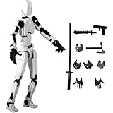 YUWENW ロボット玩具 モデル人形 1個入り 【組み立て必要】 モデル 可動 関節 武器付き キャラクター ポーズ変更可能 多関節可動人形 面白いおもちゃ 動ける 練習 模型 子供向け 大人 小道具
