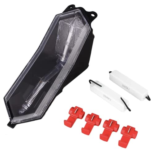 GOODELY LED Tail Brake Lights Turn Signal Integrated Compatible with YZF R6 2017-2022,YZF R1 R1S R1M 2015-2022,YZF R7 2022-2023 (Clear)