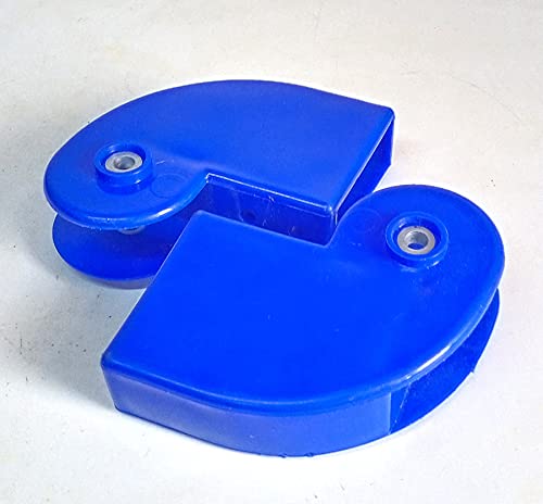 Image of Library Ladder Bottom Wheel Kit (2 Pcs) Blue