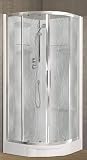 Novellini New Holiday R90 Standard 90x90 cm Cabina Doccia Multifunzione Curva Tonda 2 Ante Scorrevoli e 2 Fisse Angolo Sinistro Destro Miscelatore Meccanico Vetro Aqua Profilo Silver Altezza 206 cm